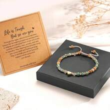 Inspirational Women's Birthday - Healing Natural Stone Bracelet, Missing You, Wishing You A Speedy Recovery, Friends And - 彩色 - 查看 3