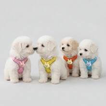 Dây dắt chó kiểu áo vest dành cho chó nhỏ, chó Teddy, Pomeranian, chó con, bộ dây đeo và dây dắt cho chó cưng. - Nhiều màu - Xem 7