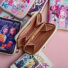 Hasbro 1 ví ngắn nữ, chất liệu da PU, đựng thẻ tín dụng nhiều ngăn có khóa kéo và tiền xu. - Xem 4