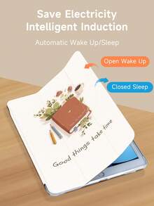 Kingsung 花卉图案平板电脑保护套，兼容 iPad 9.7/10.2/10.5/10.9/12.9 英寸/iPad Pro 11 英寸（第十代）、Galaxy Tab S6 Lite 10.4 英寸、Kindle Paperwhite 第十二代（2024 年款）、Kindle 第十一代（2022 年款），柔软防震，智能支架/自动唤醒/睡眠功能 - 彩色 - 查看 5