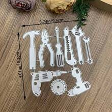 Metal Cutting Dies, Handmade DIY Paper Card Making Tools, Scrapbooking Embossing Template (Tools) - Silver-white - View 3
