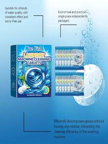 JUE FISH Pastillas efervescentes para la limpieza de la lavadora, adecuadas para limpiar manchas, suciedad y olores del tambor. Un excelente regalo para familiares y amigos, especialmente adecuado para el Día de la Madre. (Envío aleatorio de modelos nuevos y antiguos). - mezcla - Ver 7
