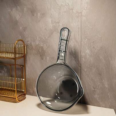 1个透明刻度水勺，多功能厨房勺，蔬菜清洗滤网，宠物洗澡洗毛杯