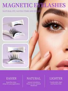 Slouchy Segmented Lashes, Natural Cluster, Everyday Commute, No-Makeup Face Look - View 4