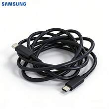 Samsung Dual USB-C 5A Fast Charging Data Cable, Global Version EP-DN975, 1M Length, Supports Up To 60W Power, Compatible With 60W/45W/25W Fast Chargers For Smartphones, Tablets And Laptops - Multicolor - View 3