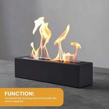 50pcs Carbon Fiber Burning Chips - Designed Specifically For Bioethanol Tabletop Fireplaces. Includes Ethanol Fuel Suitable For Indoor/Outdoor Fireplaces, Camping, Barbecue And Cooking Scenarios. Easy To Use. - Regular - View 4