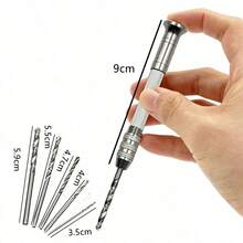 1个手柄 + 5个钻头，手动美甲钻头，适用于亚克力美甲树脂手工精密DIY美甲艺术项目 - 彩色 - 查看 8