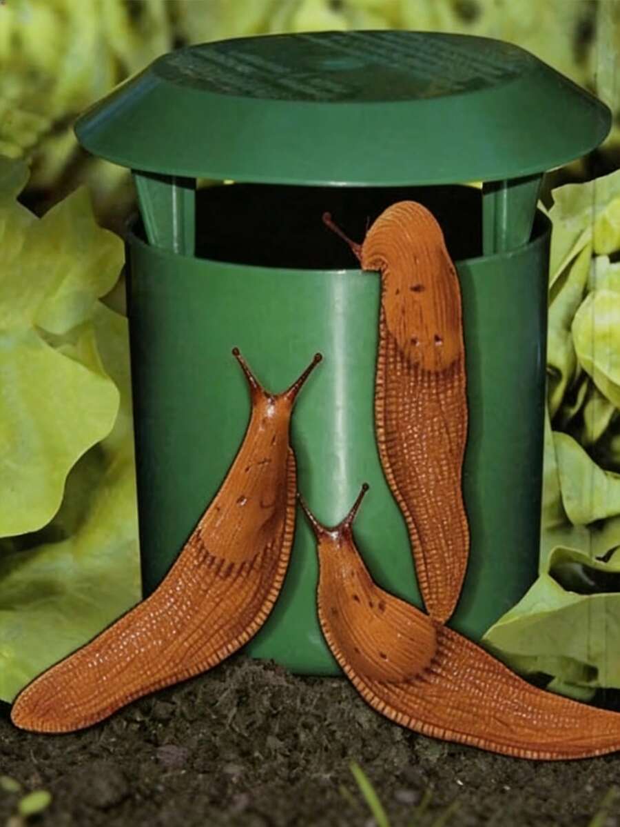 1 buc capcană pentru melci, capcană pentru reptile, capcană pentru melci, fabricată din plastic, pentru combaterea dăunătorilor, potrivită pentru grădini de legume, amenajarea peisagistică și grădinăritul acasă. Un instrument esențial de grădinărit, perfect pentru sezonul nunților, sezonul absolvirilor și cadouri de Ziua Mamei.