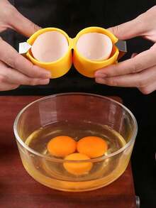 Egg Cracker, Stainless Steel Egg Opener, Household Kitchen Labor-Saving Cracking Tool - Multicolor - View 10