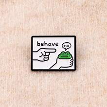 I WANT TO BURN THINGS Funny Frog Quotes Enamel Pins Cartoon Animals Raccoon Brooch Lapel Pin Badge On Backpack Clothing Accessories Fashion Jewelry Gifts - Black - View 7