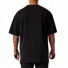 Men's Basic Oversized T-Shirt, Sizes S To Plus Size 6XL, 100% Cotton, 18 Colors - Verde Oscuro - Ver 2