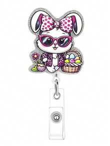 Carrete de insignia de Pascua y primavera/Carrete de insignia de conejo/Carrete de insignia de enfermera, Portador de identificación/Regalo, Carrete de insignia de huevo de Pascua/Carrete de insignia de maestro - C-Multicolor - Ver 9