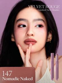 Velvet Rouge Limited New Shades 147 Nomadic Naked Matte Lipstick & Lip Liner, Easy Application, Fashionable & Elegant Brown Tones For Autumn/Winter - 147 Nomadic Naked - View 3