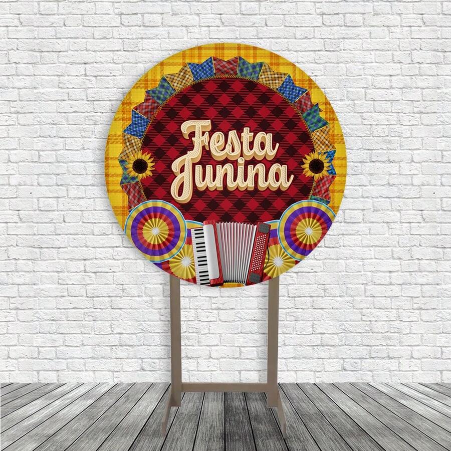 Round Panel Covers Table Panel 50x50 June Festival - PN-195 - View 1