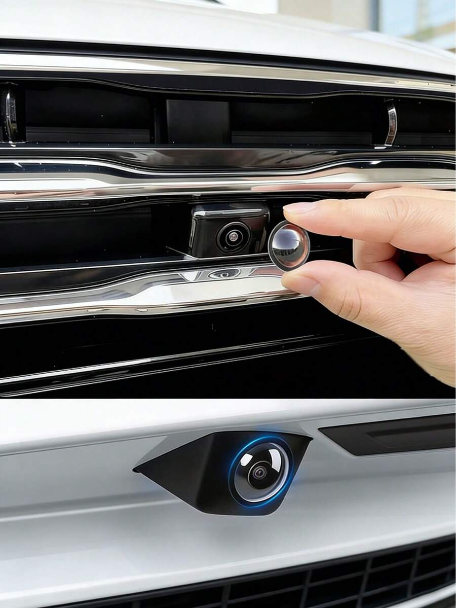360 Degree Full Panoramic Car Rearview Camera Lens Protector Cover, Dust-Proof, Scratch-Resistant, Collision-Proof, High Definition, Universal For SUV Car Exterior Accessories