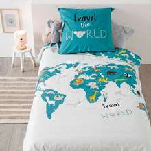 Children's Bedding Set World Map Atmosphera. - Green - View 3