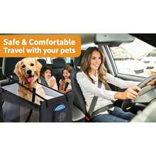 A Large Car Dog Kennel Pet Travel Car Mat Front Car Seat Pet Mat Dog Basket - Multicolor - View 5