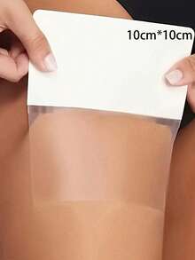 100片隐形提拉瘦腿贴（10cm*10cm） - 塑料材质，无异味，防水，舒适贴合，适合日常佩戴 - 防水无异味塑形腿贴，打造纤细身材 - 彩色 - 查看 1