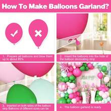 118 pièces Kit de guirlande d'arche de ballons rose et vert avec des ballons en feuille d'étoiles, ballons ronds 4D pour la décoration de fête d'anniversaire de babyshower de mariage de safari tropical - Multicolore - Voir 4