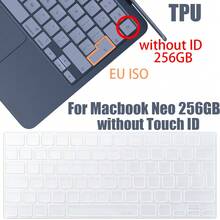 Funda de teclado de TPU 2026 nueva, apta para MacBook Neo 13" modelo A3404, compatible con diseño de teclado de EE. UU. y UE, protector de teclado transparente ultrafino - Ver 14