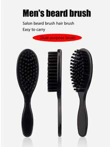 【断发清洁除尘刷】男士油头造型刷，胡须刷，除尘刷，断发清洁刷，适用于理发店和家庭使用 - 彩色 - 查看 2