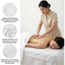 Disposable Bed Sheets, Durable Elastic Bed Cover, Breathable Disposable SPA Bed Sheets, Made Of White Non-Woven Fabric - Multicolor - View 2