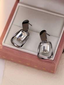 1对女士耳环，优雅奢华设计，时尚百搭，适合作为礼物和日常佩戴 - 耳環耳環 - 查看 4