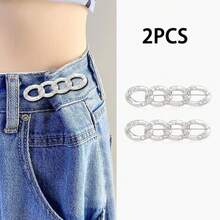 Invisible Waist Cincher Buckle, Pants & Skirt Waist Adjuster, Removable Waist Shaper Without Sewing - Multicolor - View 21