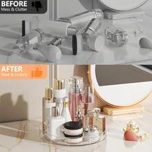 1/2 chiếc kệ xoay đa năng, kệ đựng gia vị/trái cây/mỹ phẩm nhà bếp, một hoặc hai tầng - Khay xoay - Xem 6