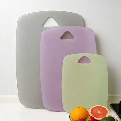 1/3pcs High Quality PP Plastic Cutting Board Set, Suitable For Meal Prep, Restaurant Service, Camping Fruit Board, Kitchen Accessories, Easy To Clean, Food , Ideal For Mother's Day, Cooking Enthusiasts