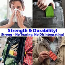 Travel Tissue Packs – 8 Compact 3-Ply Packs (72 Total), Soft Chlorine-Tissues Purse, Car, Or, Gentle & Durable, Non-Bleach, Stylish Geometric Design - 菇 - 查看 11