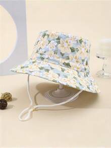 Cartoon Kids Bucket Hat, Lightweight Dopamine Color Series Bucket Hat, Large Brim Sun Protection Hat For Boys And Girls, Spring/Summer - Multicolor - View 3