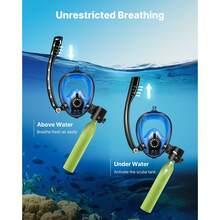 Mini Scuba Tank With Sub-Mask, 0.5L Portable Small Diving Tank For Underwater Breathing, Reusable Lung Diving Cylinder Up To 10 Minutes Dive Time, Emergency Rescue Pony Bottle For Snorkeling - 0.5L No Inflator Tool With Diving Mask - View 6