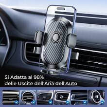 REMAX Supporto per telefono auto con ventosa, blocco ad un tasto 360° rotazione regolabile, adatto per telefoni da 4-7 pollici, accessorio da viaggio auto necessario, non ostruisce la visuale - RM-C02 - Visualizzare 4