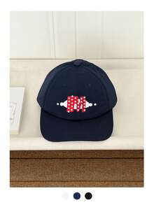 1pc Breathable Spring Summer Letter Printed Flat Brim Baseball Cap, Plus Size Adjustable Fit,Beach,Holiday - Multicolor - View 14