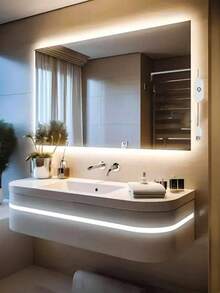 1 m/2 m/3 mètres/4 m/5 m Bande lumineuse décorative LED Néon flexible USB, éclairage ambiant gradable, alimenté par USB, convient pour l'éclairage domestique intelligent, ambiance blanc chaud, technologie de gradation intelligente, bande lumineuse ambiante flexible et gradable pour maquillage en direct, miroir, éclairage de miroir de salle de bain, gradation tactile - Bande néon tactile USB - Voir 4