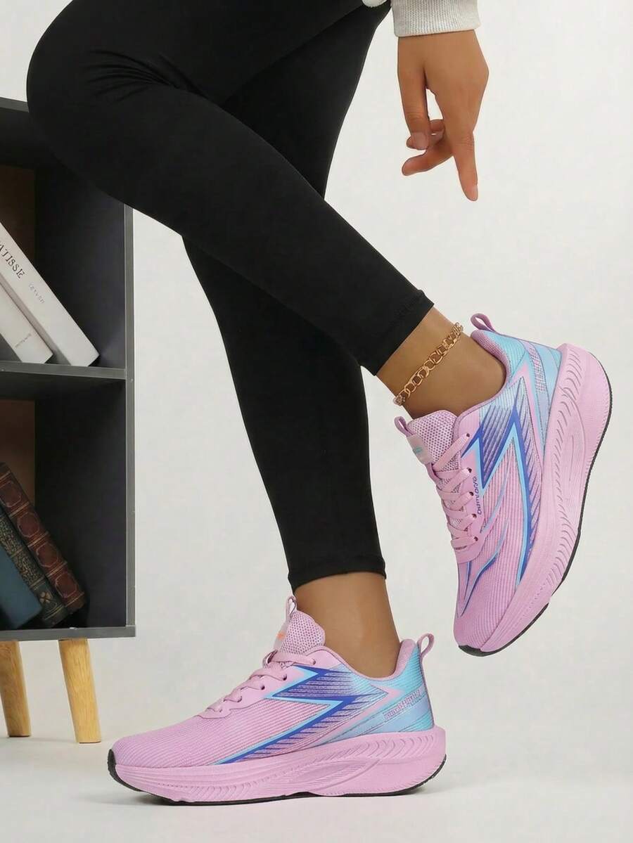 2026 Neue Frühlingssportschuhe für Damen, atmungsaktive Mesh-Laufschuhe, bequeme leichte weiche Sohle rutschfeste stoßabsorbierende Sneaker - Heißes Pink - Übersicht 1