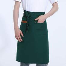 1pc Durable Canvas Chef Apron For Men - Waterproof, Extended Waist Strap And Reinforced Seams, Ideal For Kitchen And Restaurant Service - Multicolor - View 12