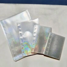 A5/A6/A7/M5 A5活页夹，烟花透明贴纸簿封面，贴纸簿补充装，贴纸簿，计划本，照片集，身份证和明信片收纳，办公用品，活页夹，个人信息册，卡片集 - 煙火 - 查看 1