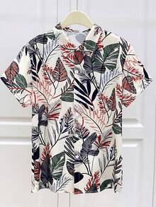New Style Spring And Summer Men's Beach Hawaii Short Sleeve Flower ShirtApp - A508D-aL23573 - View 1