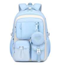 2026MOOBY Girls Backpack Backpack For Girls School Bag For Primary Elementary Teenage Middle School Students Bookbag - Màu xanh lam - Xem 3