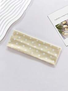 1条新款波点瑜伽弹力发带，时尚波点化妆发带，运动健身吸汗带 - 彩色 - 查看 11