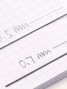 Lápiz automático minimalista para oficina y estudiantes, mina de repuesto de resina 2B de 0.5mm/0.7mm - 0,5 mm, 20 unidades/caja - Ver 7