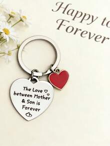 锌合金钥匙扣，儿子送给妈妈的生日/母亲节礼物，休闲、可爱、优雅的母亲节礼物 - 銀色 - 查看 6