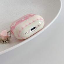 粉色草莓蓝牙耳机保护套，带吊坠，亚克力防摔保护壳，兼容苹果 1/2/3/4/Pro/Pro2/Pro3 - 粉色 - 查看 5