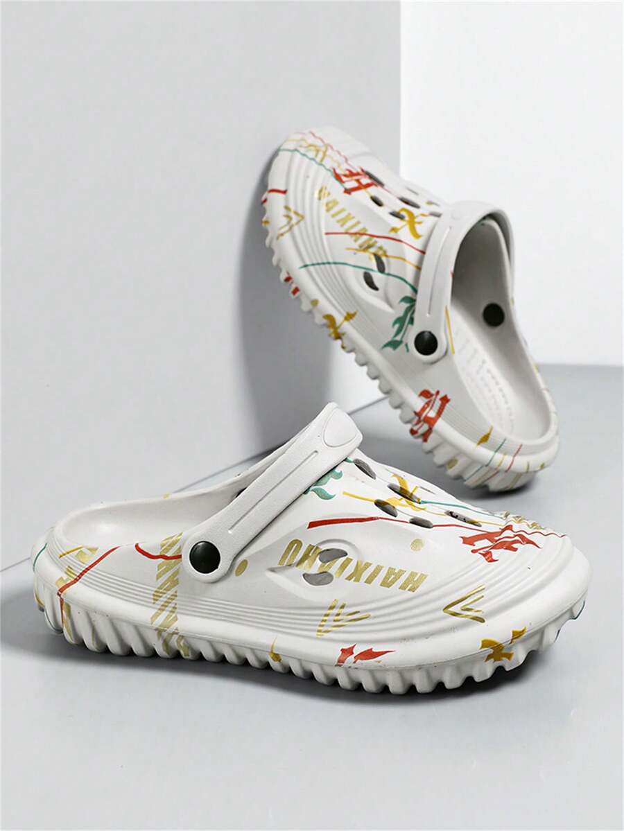 Men's New Summer Slippers Casual Sports Soft Bottom Beach Sandals - Grey - View 1