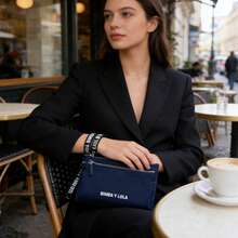LOLA Coin Purse, BIMBA Clutch, Unisex Tote Bag, Lightweight And Waterproof, With Zipper, Best-Selling Coin Purse - Unisex - 寶藍色 - 查看 6