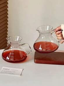1个创意大肚鸭嘴分享醒酒器，简约小众高端透明玻璃醒酒器，美式储物瓶，咖啡壶，家用红酒醒酒器，带刻度耐热果汁/茶壶 - 透明 - 查看 6