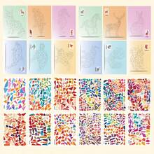 Buku Melukis Puzzle Stiker DIY - Buku Aktivitas Edukatif & Pengembangan Kreativitas dan Keterampilan Praktis, Termasuk Hewan, Bentuk, Warna - Ide Hadiah Ulang Tahun, Natal, Halloween, Stiker Sekali Pakai, Stiker Kreatif - MultiWarna - View 7