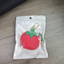 CHARM INFINITE 可爱番茄设计女士迷你零钱包钥匙扣吊坠小钱包卡包 - 紅色 - 查看 11